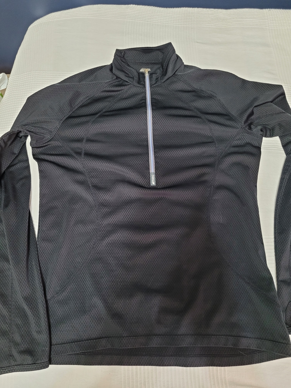 MEC Men's Black Half-Zip Performance Pullover